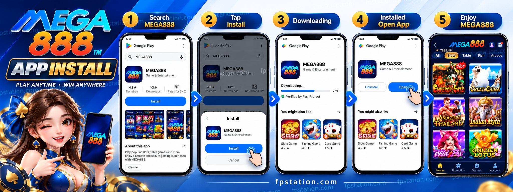 MEGA888 APK 安装界面